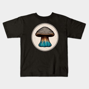 Mushroom Boho Cottagecore Aesthetic Kids T-Shirt